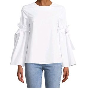 Cupio Ruffled Tie Sleeve Blouse